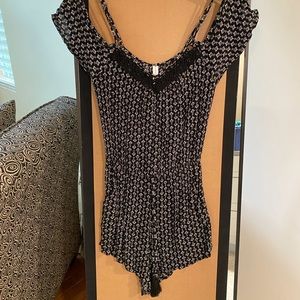 Off-the-shoulder romper